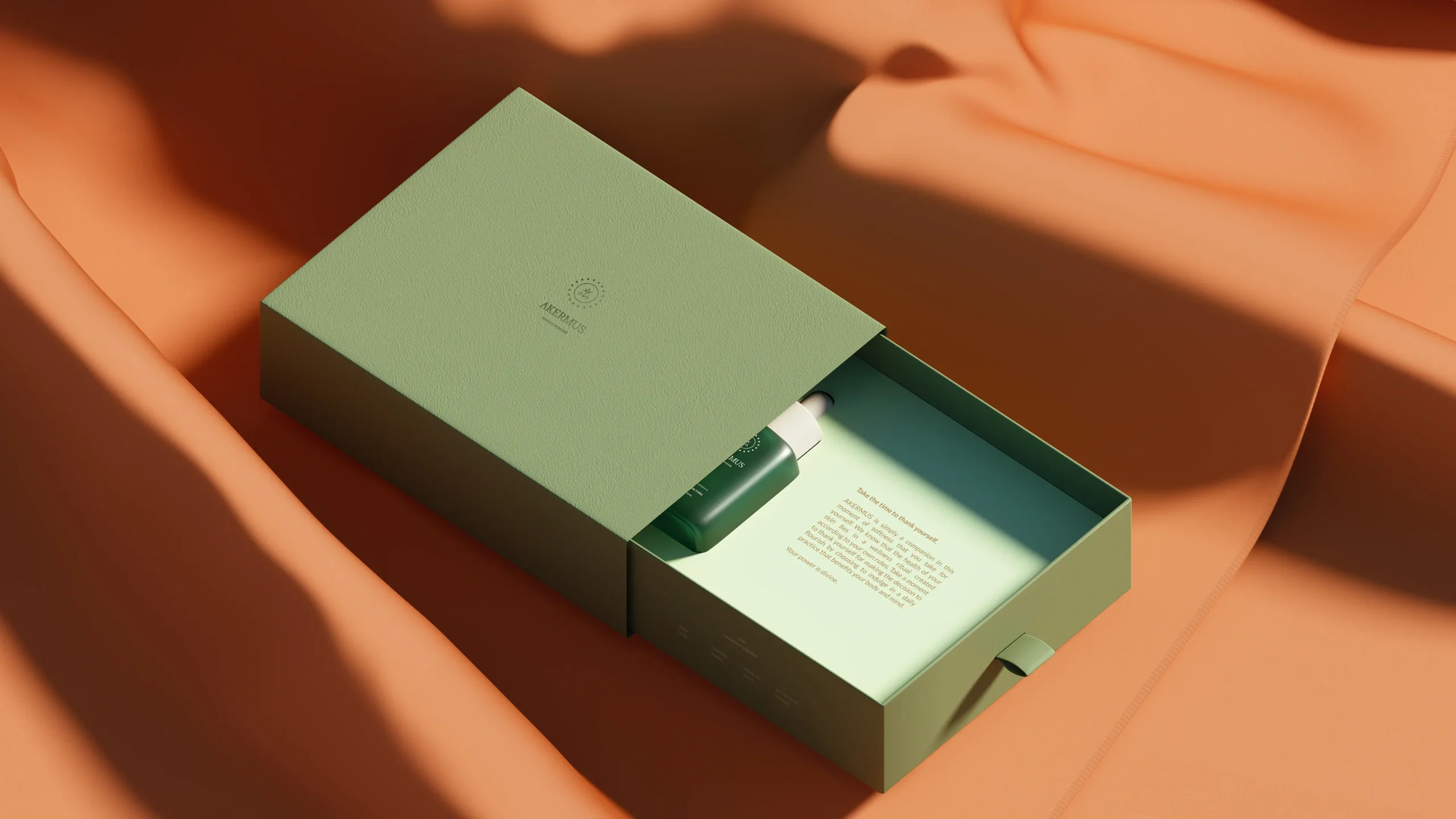 AKERMUS skincare branding and packaging case study by Minto