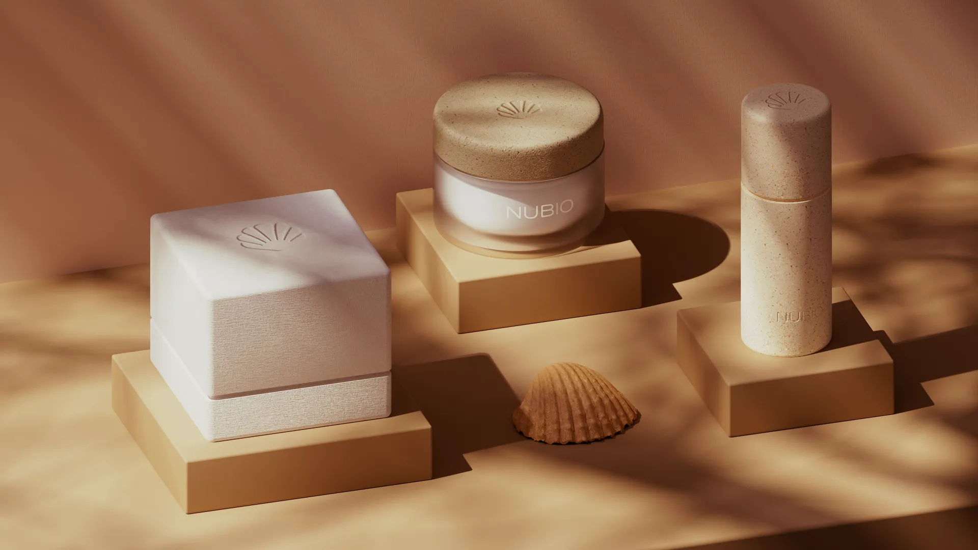 NUBIO 3D skincare product visualization