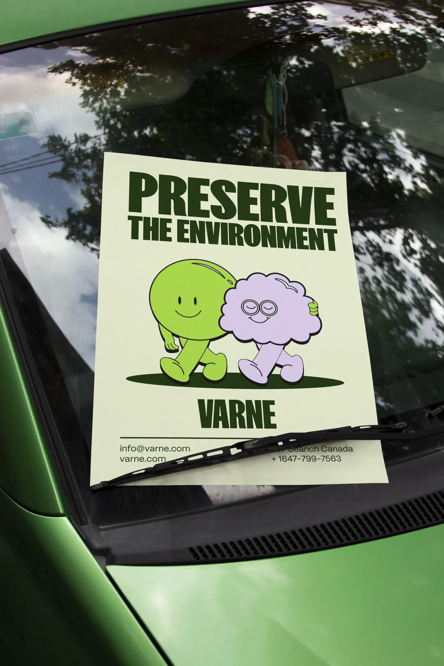 Varne nature-led logo and visual system