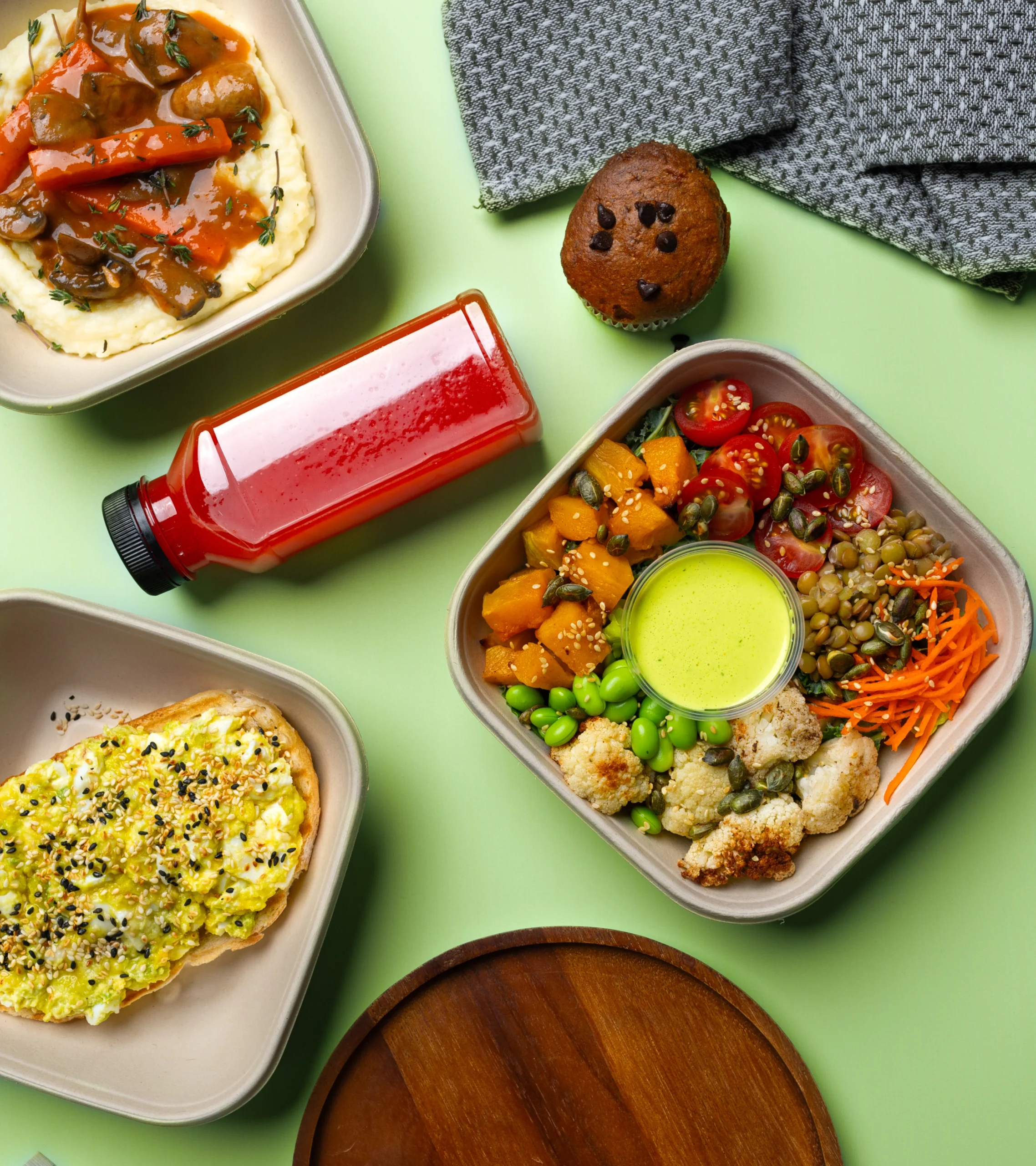 FitLab campaign art direction and food photography